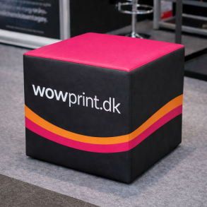 Puf med logo tryk � Cube / Kvadratisk