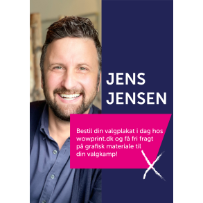 Valgplakat p� kanalplade 60x80 cm ring for k�b ( produktet er ikke udsolgt, s�lges kun pr. tlf)