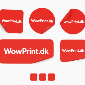 Folie print - Klistermrker valgfri str. 