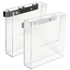 Crown Truss, Brochure dispenser A5 with fitting - Sort