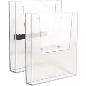 Crown Truss, Brochure dispenser A4 with fitting - Sort