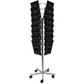 Brochurekarrusel med hjul, 32 x A4