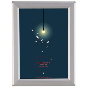 Opti Klikramme med 14mm aluminium profil, slv - A4