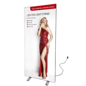 LED lysvg LED-TEX Lightbox stand dobbeltsidet, 85x200cm