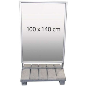 Heavy Outdoor Betonstander Gadeskilt - 100x140 cm