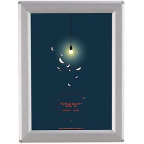 Opti Klikramme med 14mm aluminium profil, slv - A6