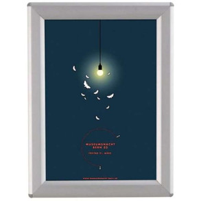 Opti Klikramme med 14mm aluminium profil, slv - A5