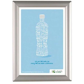 Opti Klikramme med 25mm aluminium profil, slv - A4