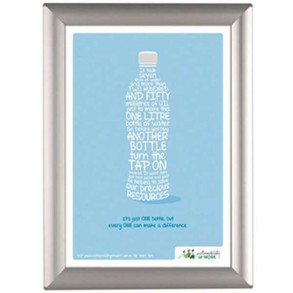 Opti Klikramme med 25mm aluminium profil, slv - A3