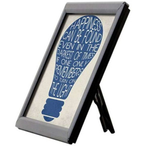 Photo Klikramme med 14mm aluminium profil, sort - A5