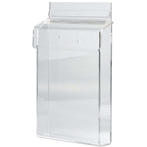 Akryl brochureholder boks udendrs - vertikal - A6
