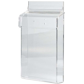 Akryl brochureholder boks udendrs - vertikal - A5