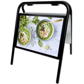 Expo Sign Gadeskilt, A3 med frontplader - sort