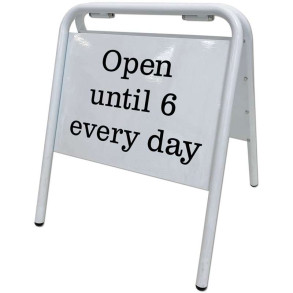 Expo Sign Gadeskilt, A3 hvid, til folie - hvid plade