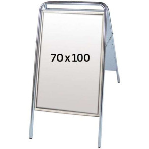 Expo Sign Standard Gadeskilt - 70x100 cm - slv