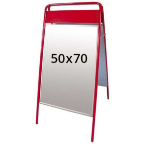 Expo Sign Gadeskilt med logoplade - 50x70 cm - rd