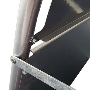 Expo Gotik Gadeskilt med logoplade - 50x70 cm - slv