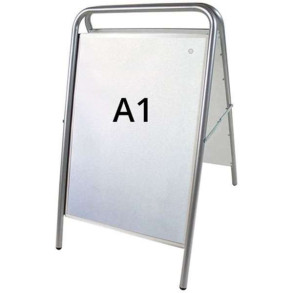 Expo Sign Lux Gadeskilt - A1 - slv