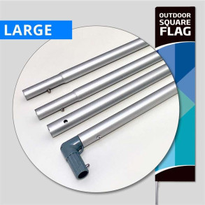 Beachflag, Outdoor Square Flag, Large stangsystem