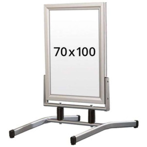 Wind-Line Lux Gadeskilt - 70x100 cm - slv