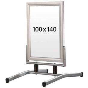 Wind-Line Lux Gadeskilt - 100x140 cm - slv