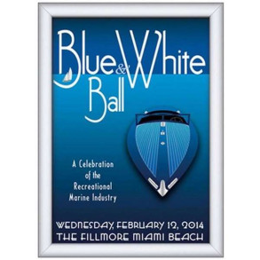 Klikramme med 25mm aluminium Security Frame profil, slv - 50 x 70 cm