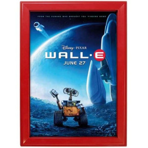 Klikramme med 32mm aluminium fladprofil, rd - 70x100 cm