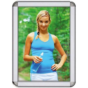 Klikramme med 32mm aluminium Rondo profil, slv - A2