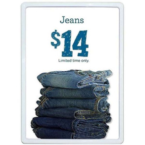 Flex Plastprisramme dobbeltsidet, hvid - A4