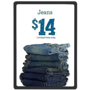 Flex Plastprisramme dobbeltsidet, sort - A4