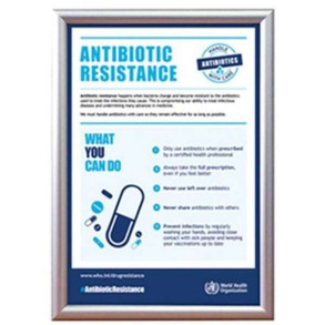 Klikramme med 15mm aluminium profil, slv - A5