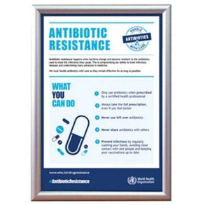 Klikramme med 15mm aluminium profil, slv - A4