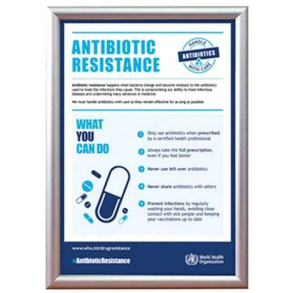 Klikramme med 15mm aluminium profil, slv - A3