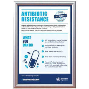 Klikramme med 15mm aluminium profil, slv - 70x100 cm