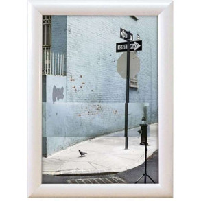 Klikramme med 25mm aluminium profil, hvid - A1