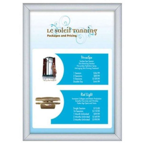 Klikramme med 30mm aluminium profil, slv - A3