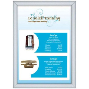 Klikramme med 30mm aluminium profil, slv - 50x70 cm