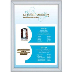 Klikramme med 30mm aluminium profil, slv - A1