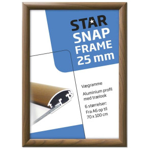 Klikramme med 25mm aluminium profil, trlook - 50 x 70 cm