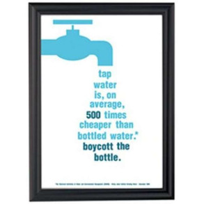 Klikramme med 40mm Antique aluminium profil, sort - A3