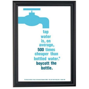 Klikramme med 40mm Antique aluminium profil, sort - A2