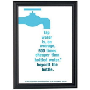 Klikramme med 40mm Antique aluminium profil, sort - A1