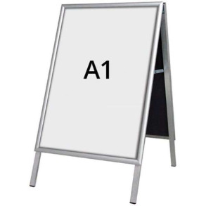 Alu-Line Budget A-skilt, til indendrs brug - A1 - slv