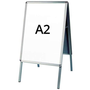 Alu-Line Rondo Gadeskilt - A2 - slv