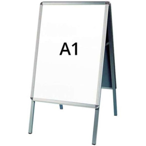 Alu-Line Rondo Gadeskilt - A1 - slv