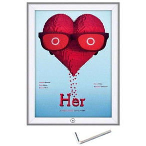 Lsbar Klikramme med 32mm aluminium profil, slv - A3