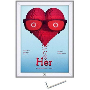 Lsbar Klikramme med 32mm aluminium profil, slv - A2