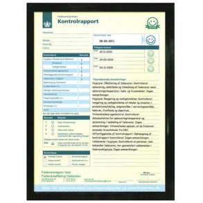 Window ramme dobbeltsidet - A4 - sort