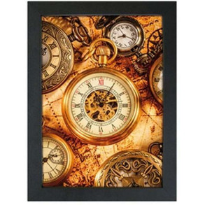 CROWN Klikramme med 33mm aluminium fladprofil, sort - 50x70 cm