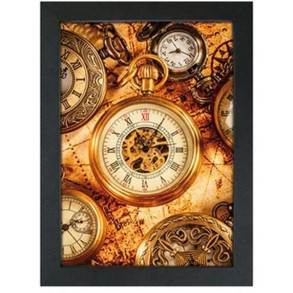 CROWN Klikramme med 33mm aluminium fladprofil, sort - A1